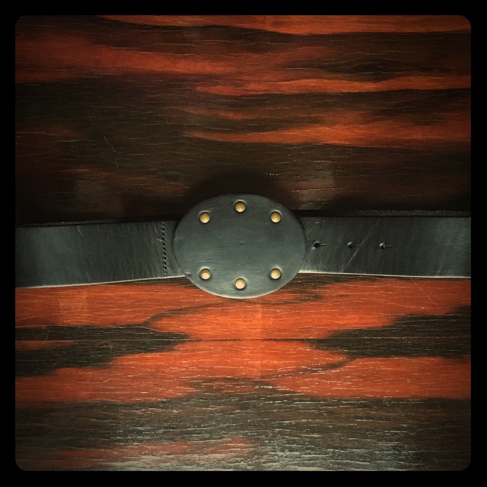 Banana Republic Black Leather Belt XS 28”-32”